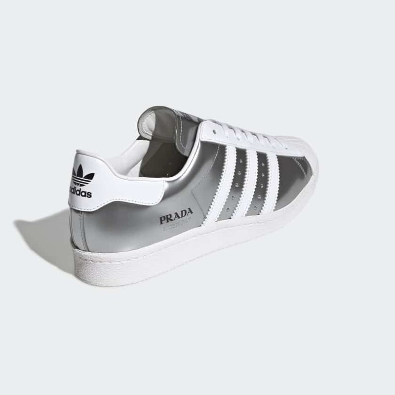 Prada x adidas Superstar Silver Metallic FX4546 Grailify